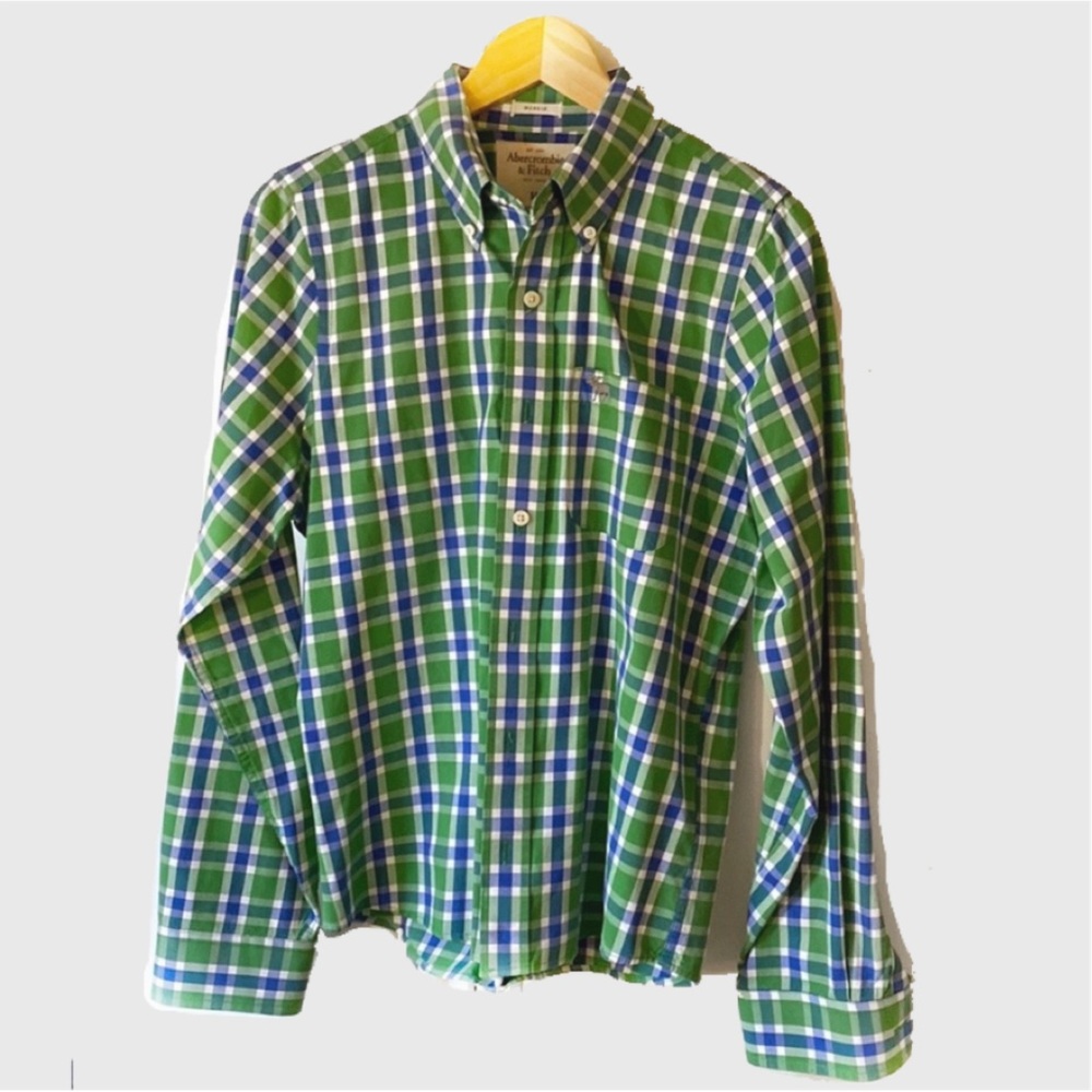 Abercrombie & Fitch plaid button down shirt